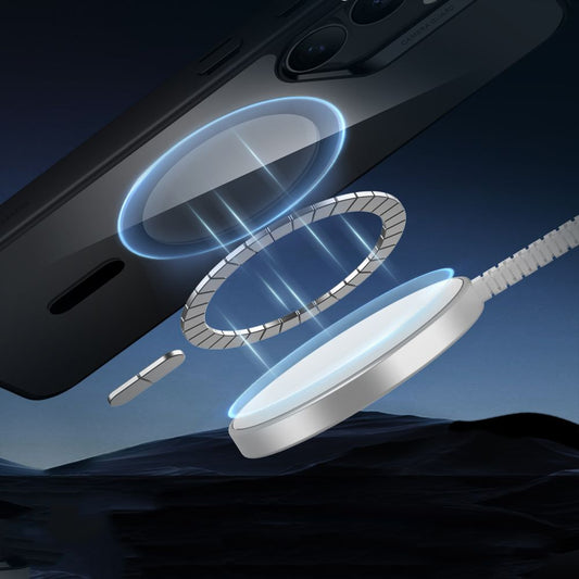 MagSafe-deksel for Samsung Galaxy S25+ S936, ESR, Classic Hybrid, Svart Gjennomsiktig
