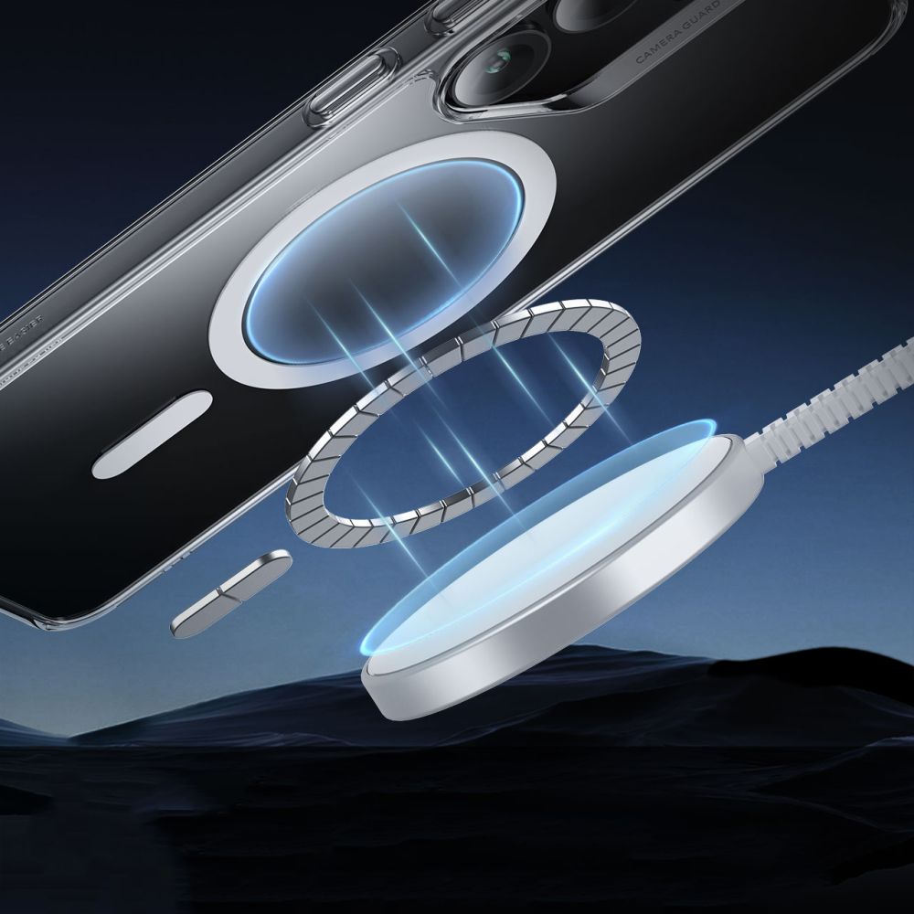 MagSafe-deksel for Samsung Galaxy S25+ S936, ESR, Classic Hybrid, Gjennomsiktig