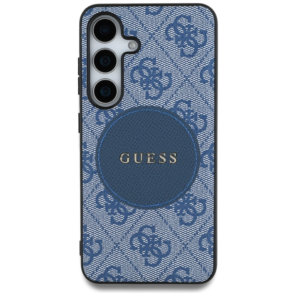 MagSafe-deksel for Samsung Galaxy S25+ S936, Guess, 4G Circle Classic Logo, Blå