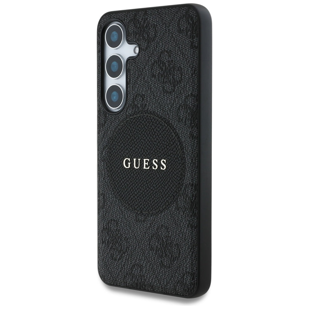 MagSafe-deksel for Samsung Galaxy S25+ S936, Guess, 4G Circle Classic Logo, Svart