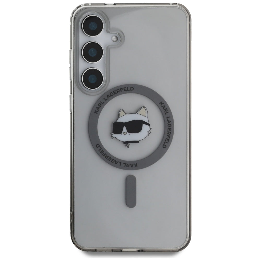 MagSafe-deksel for Samsung Galaxy S25+ S936, Karl Lagerfeld, IML Choupette's Head, Svart