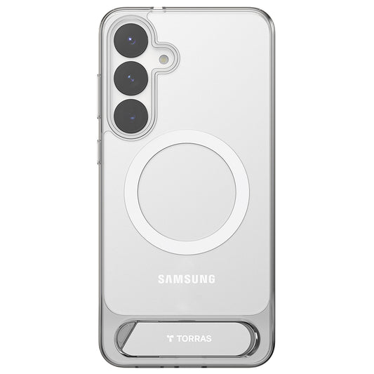 MagSafe-deksel for Samsung Galaxy S25+ S936, Torras, Pstand, Gjennomsiktig