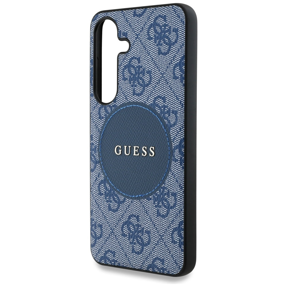 MagSafe-deksel for Samsung Galaxy S25 S931, Guess, 4G Circle Classic Logo, Blå
