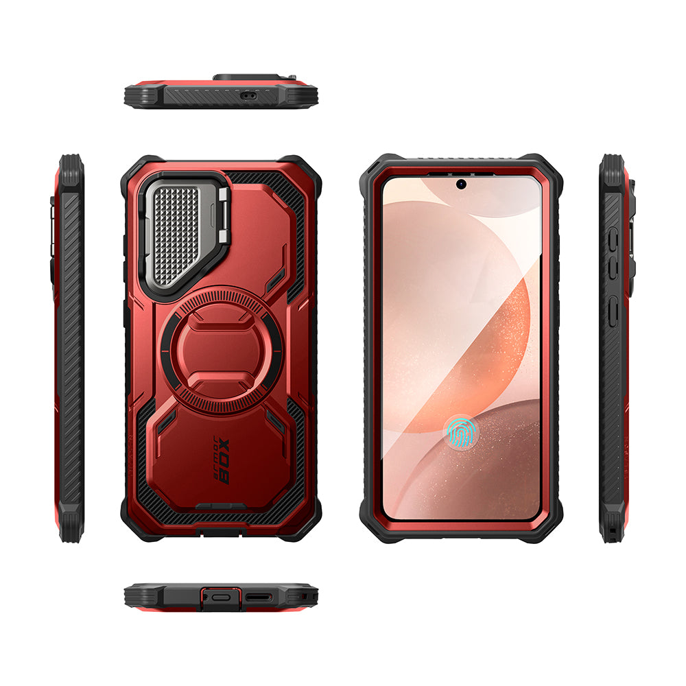 MagSafe-deksel for Samsung Galaxy S25 S931, i-Blason, ArmorBox, Rød