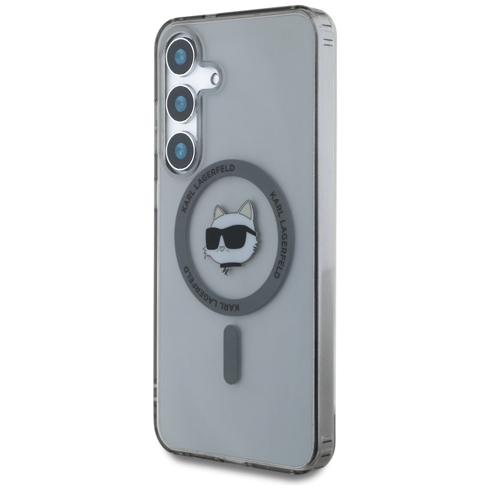 MagSafe-deksel for Samsung Galaxy S25 S931, Karl Lagerfeld, IML Choupette's Head, Svart