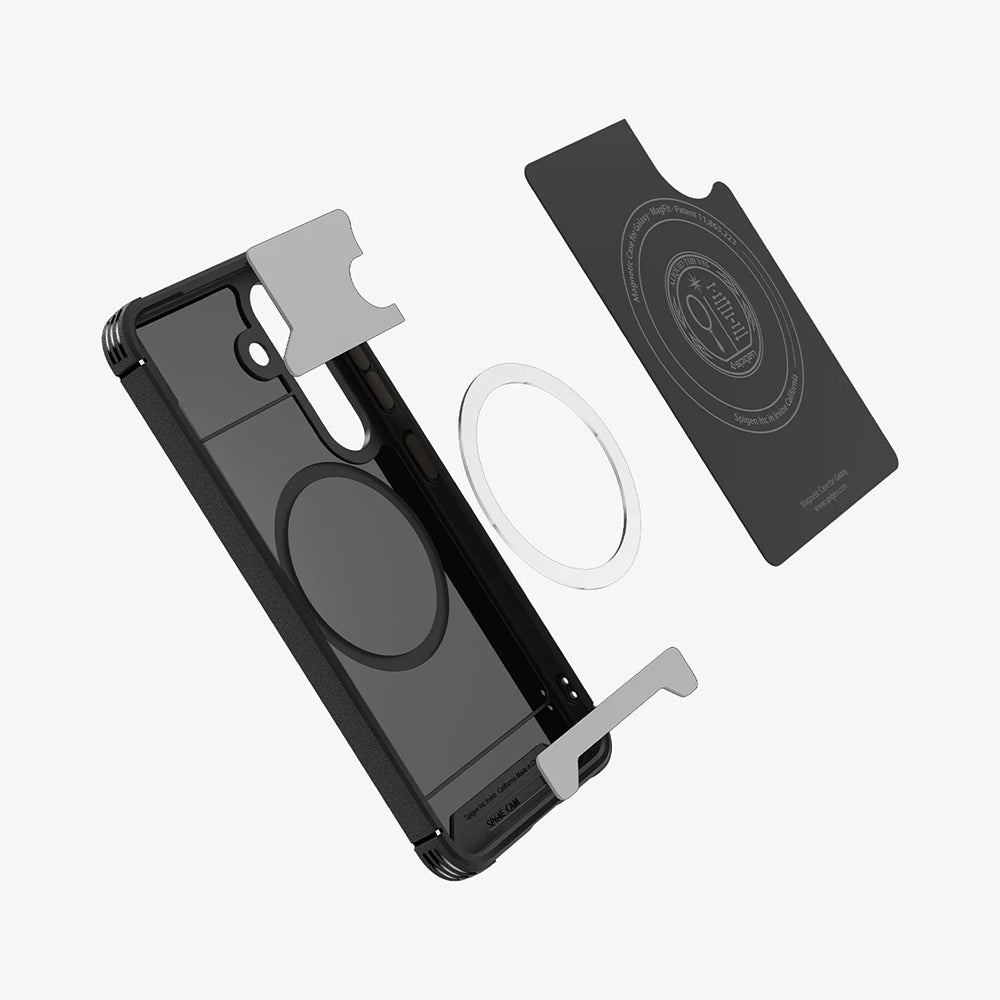 MagSafe-deksel for Samsung Galaxy S25 S931, Spigen, Core Armor, Matt Svart