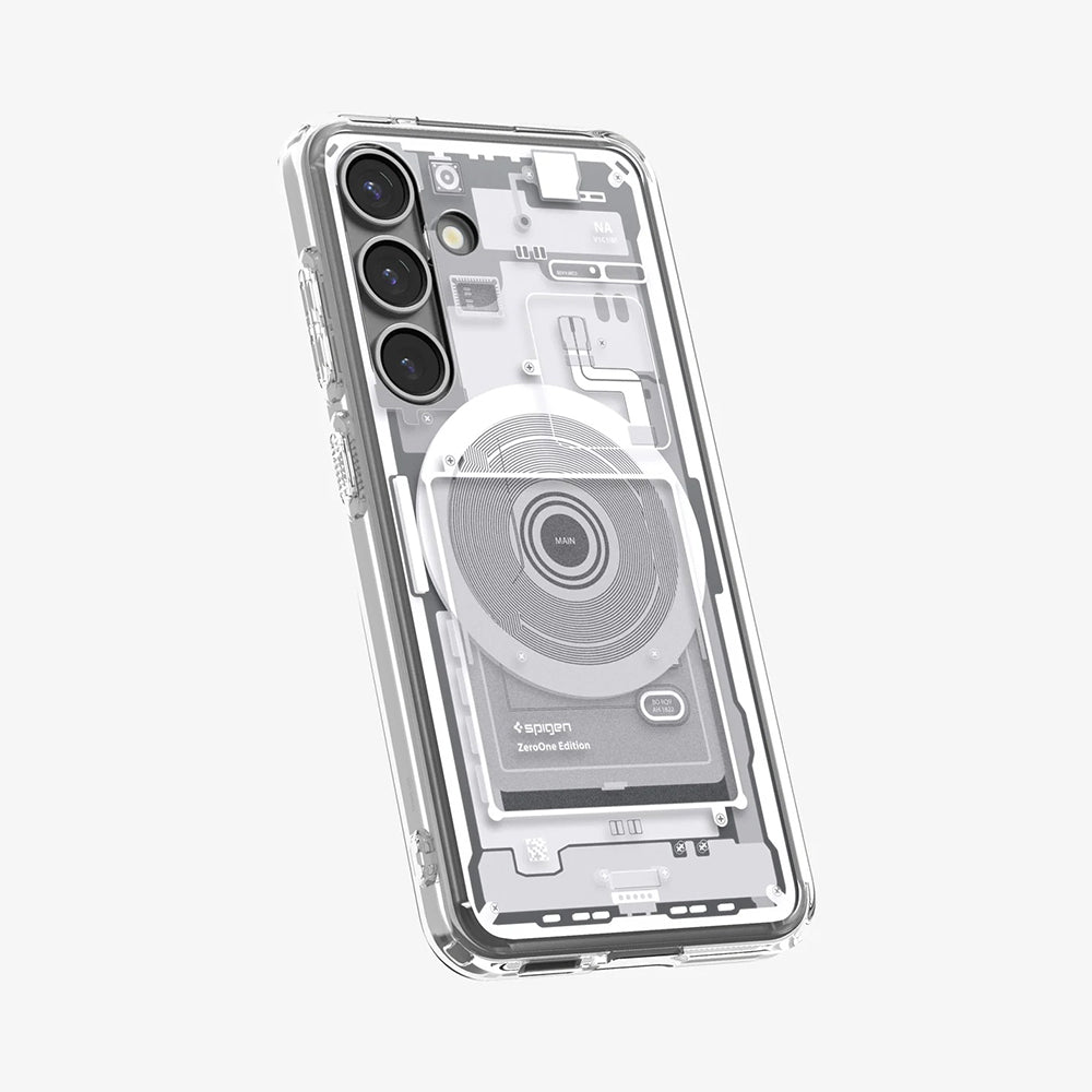 MagSafe-deksel for Samsung Galaxy S25 S931, Spigen, Ultra Hybrid Zero One, Hvit ACS09004