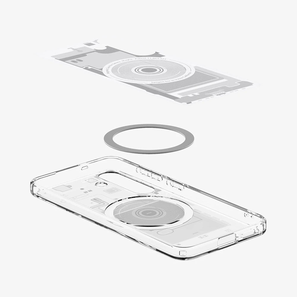 MagSafe-deksel for Samsung Galaxy S25 S931, Spigen, Ultra Hybrid Zero One, Hvit ACS09004
