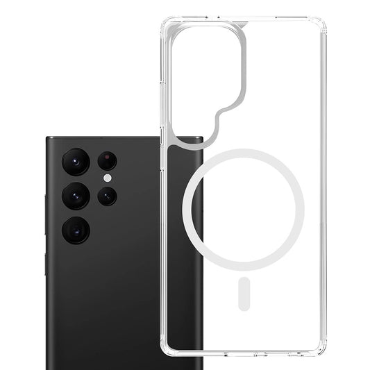 MagSafe-deksel for Samsung Galaxy S25 Ultra S938, 3MK, Armor MagCase, Transparent