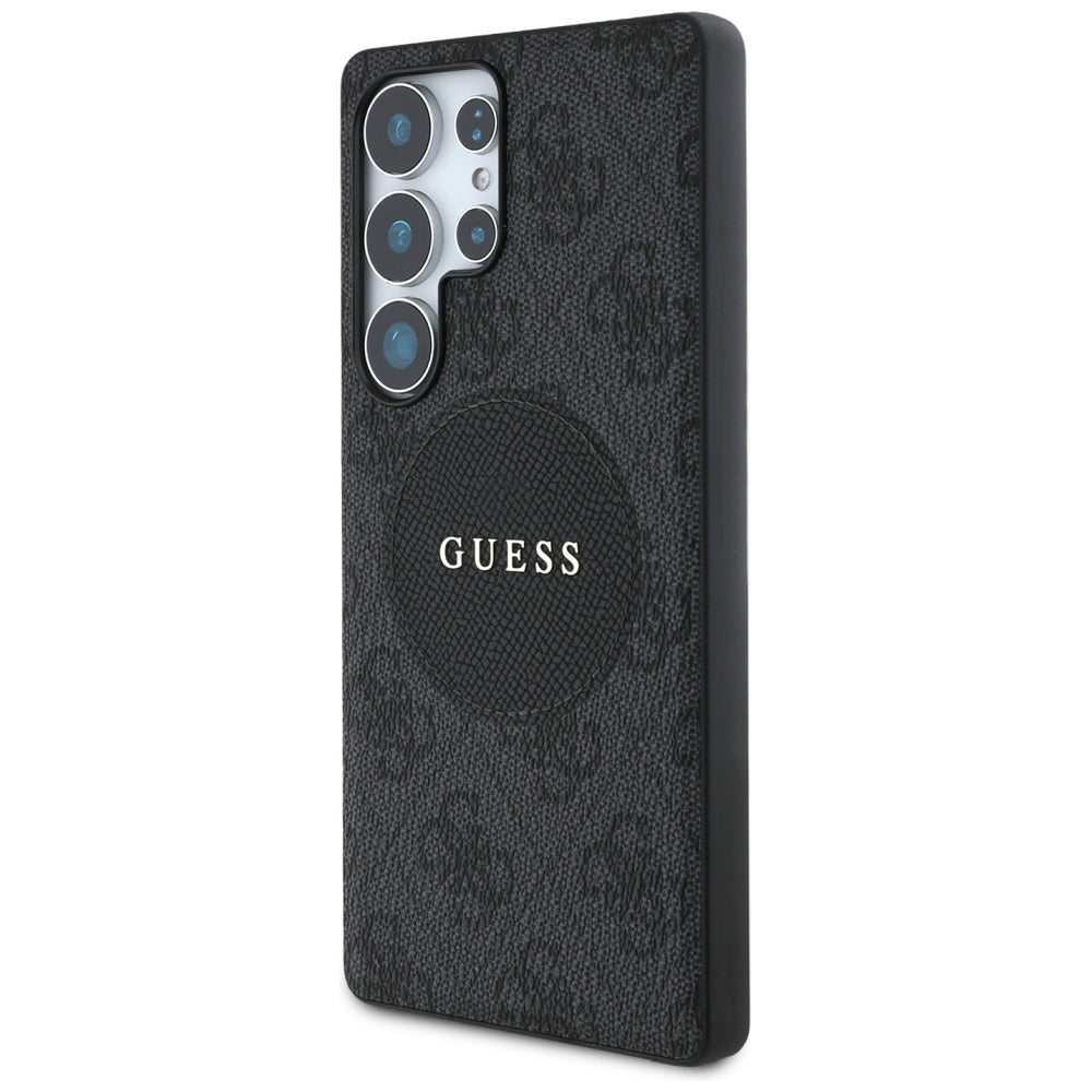 MagSafe-deksel for Samsung Galaxy S25 Ultra S938, Guess, 4G Circle Classic Logo, Svart