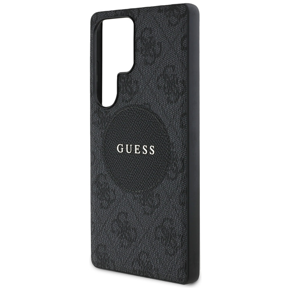 MagSafe-deksel for Samsung Galaxy S25 Ultra S938, Guess, 4G Circle Classic Logo, Svart