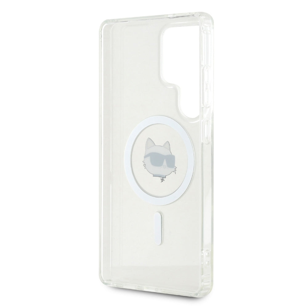 MagSafe-deksel for Samsung Galaxy S25 Ultra S938, Karl Lagerfeld, IML Choupette's Head, Hvit