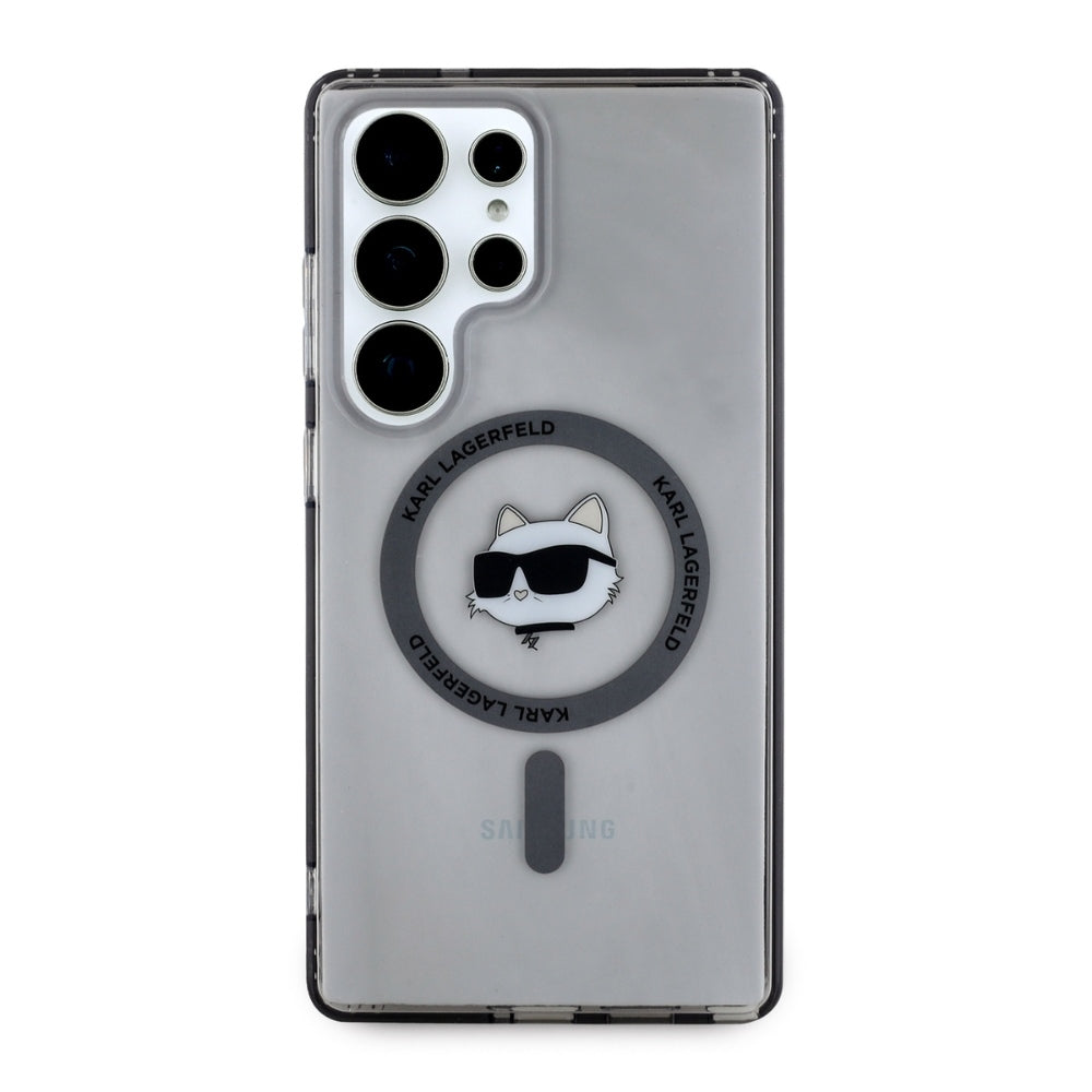 MagSafe-deksel for Samsung Galaxy S25 Ultra S938, Karl Lagerfeld, IML Choupette's Head, Svart