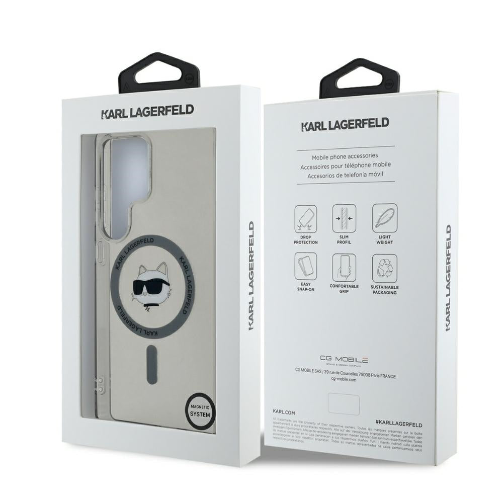 MagSafe-deksel for Samsung Galaxy S25 Ultra S938, Karl Lagerfeld, IML Choupette's Head, Svart