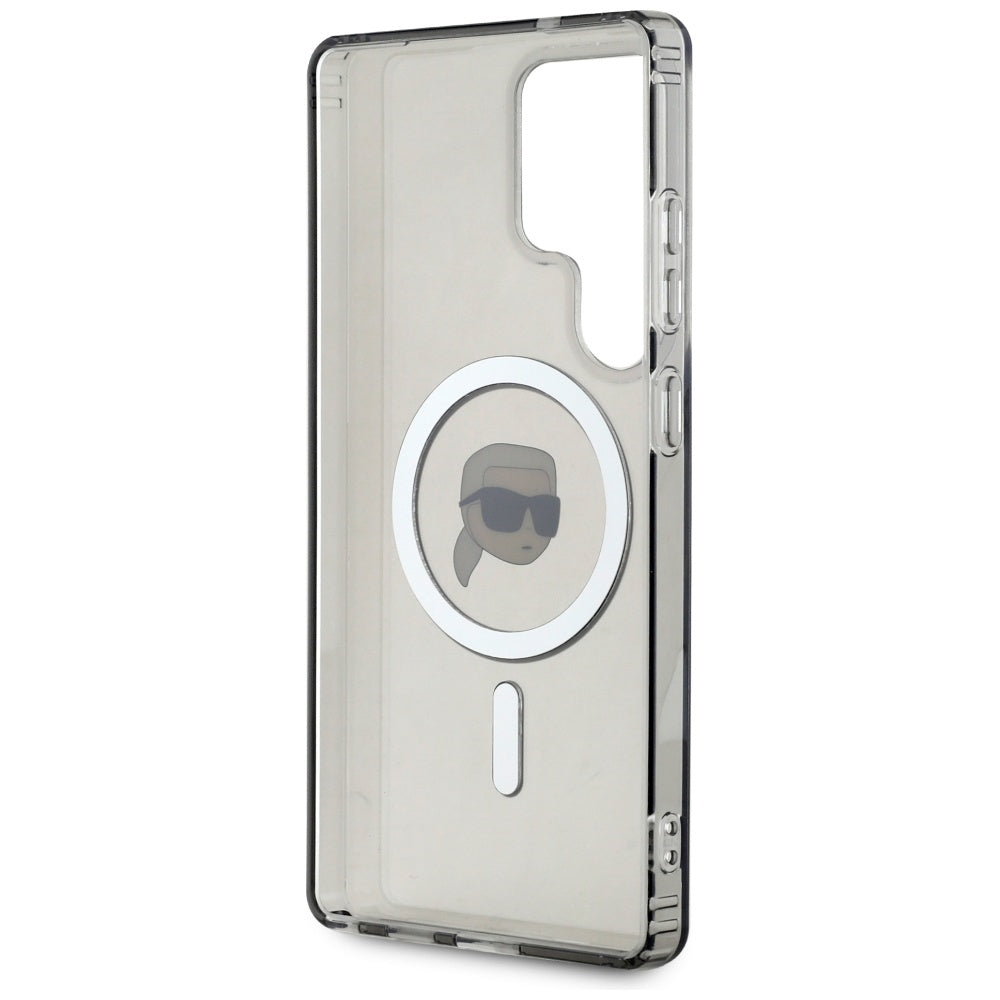 MagSafe-deksel for Samsung Galaxy S25 Ultra S938, Karl Lagerfeld, IML Karl's Head, Svart