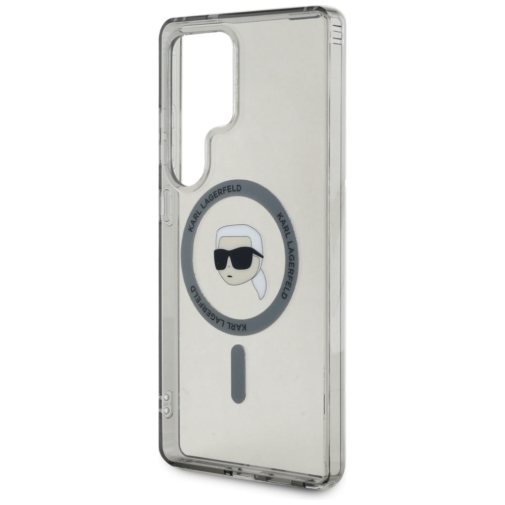 MagSafe-deksel for Samsung Galaxy S25 Ultra S938, Karl Lagerfeld, IML Karl's Head, Svart