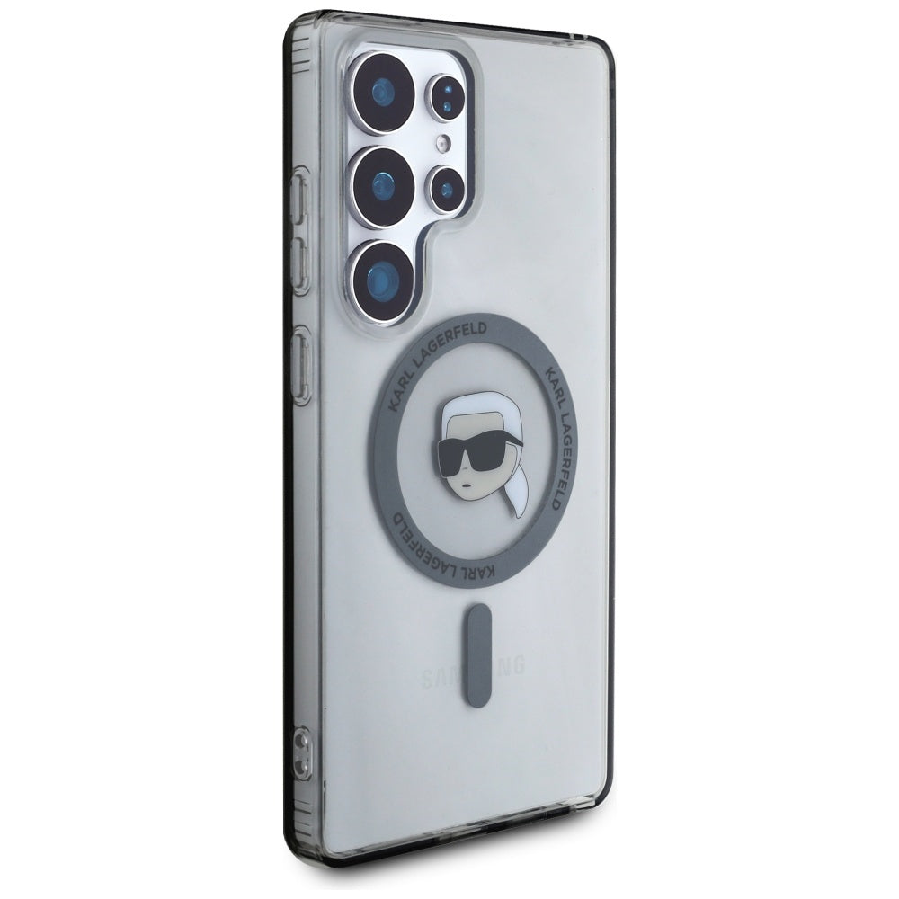 MagSafe-deksel for Samsung Galaxy S25 Ultra S938, Karl Lagerfeld, IML Karl's Head, Svart