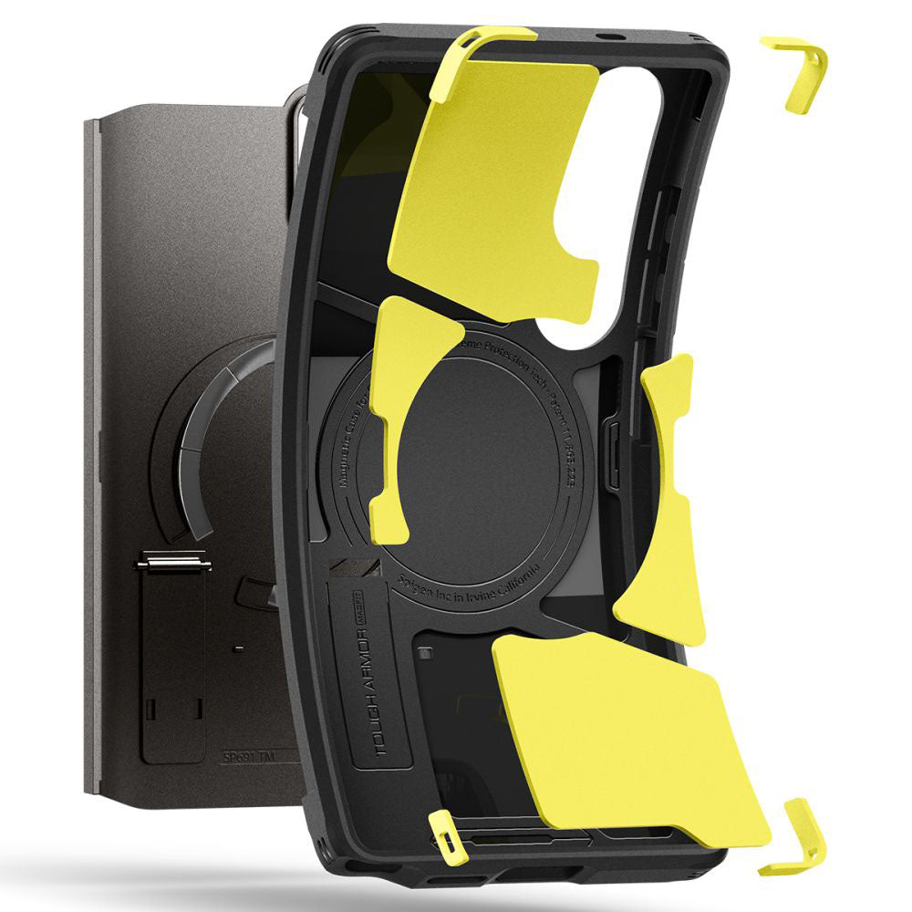 MagSafe-deksel for Samsung Galaxy S25 Ultra S938, Spigen, Tough Armor, Grå ACS08965