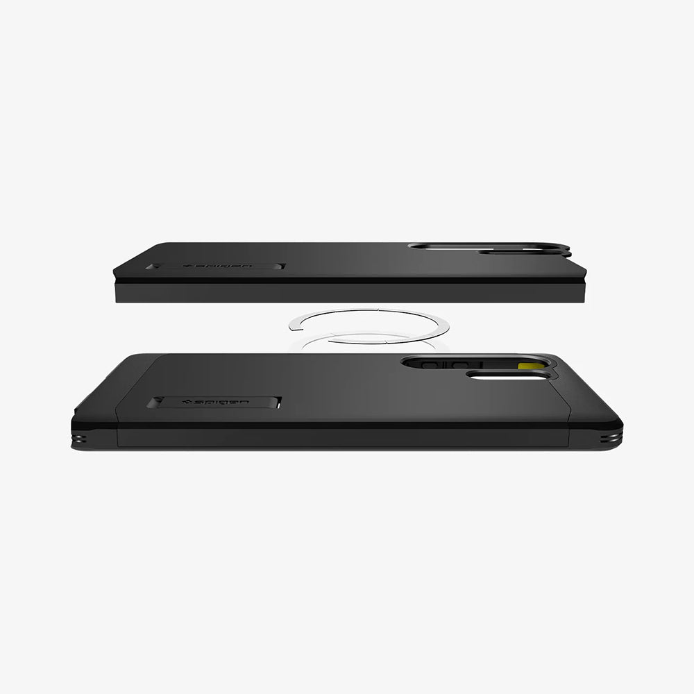 MagSafe-deksel for Samsung Galaxy S25 Ultra S938, Spigen, Tough Armor, Svart ACS08964