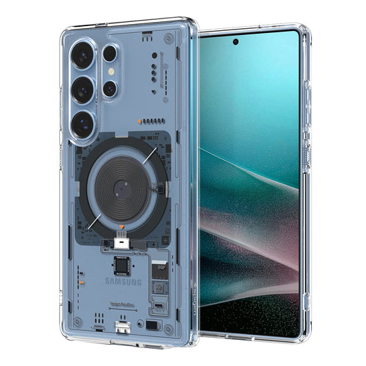 MagSafe-deksel for Samsung Galaxy S25 Ultra S938, Spigen, Ultra Hybrid Neo One, Gjennomsiktig