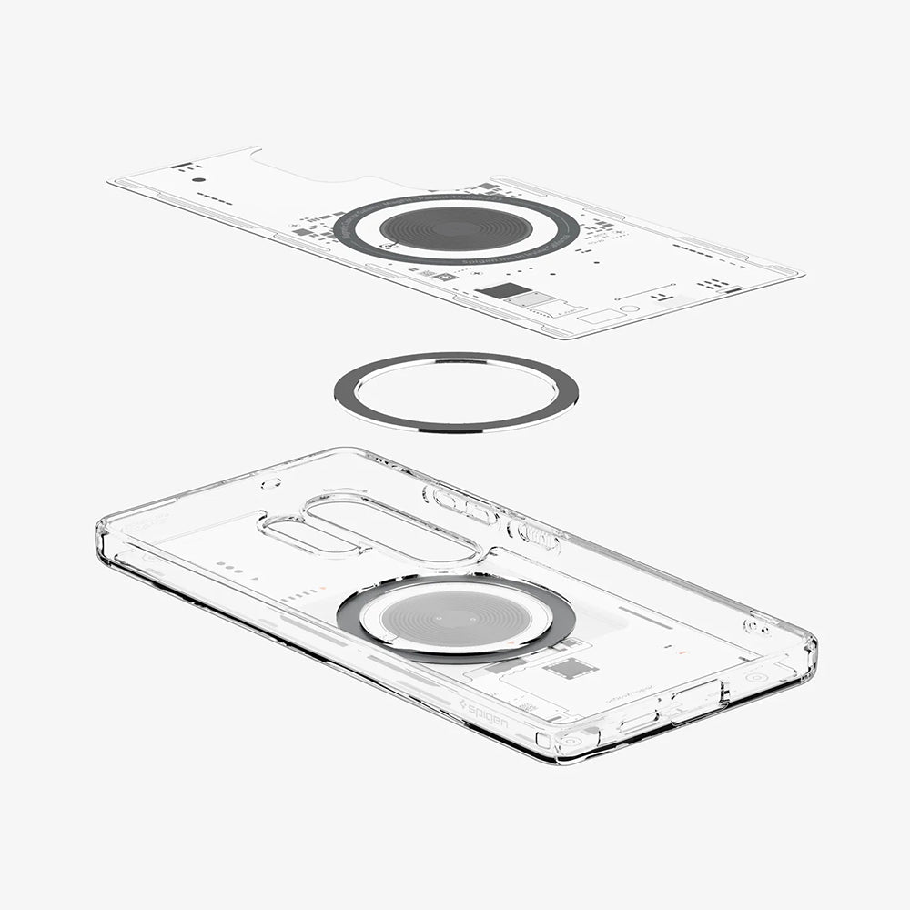 MagSafe-deksel for Samsung Galaxy S25 Ultra S938, Spigen, Ultra Hybrid Neo One, Gjennomsiktig