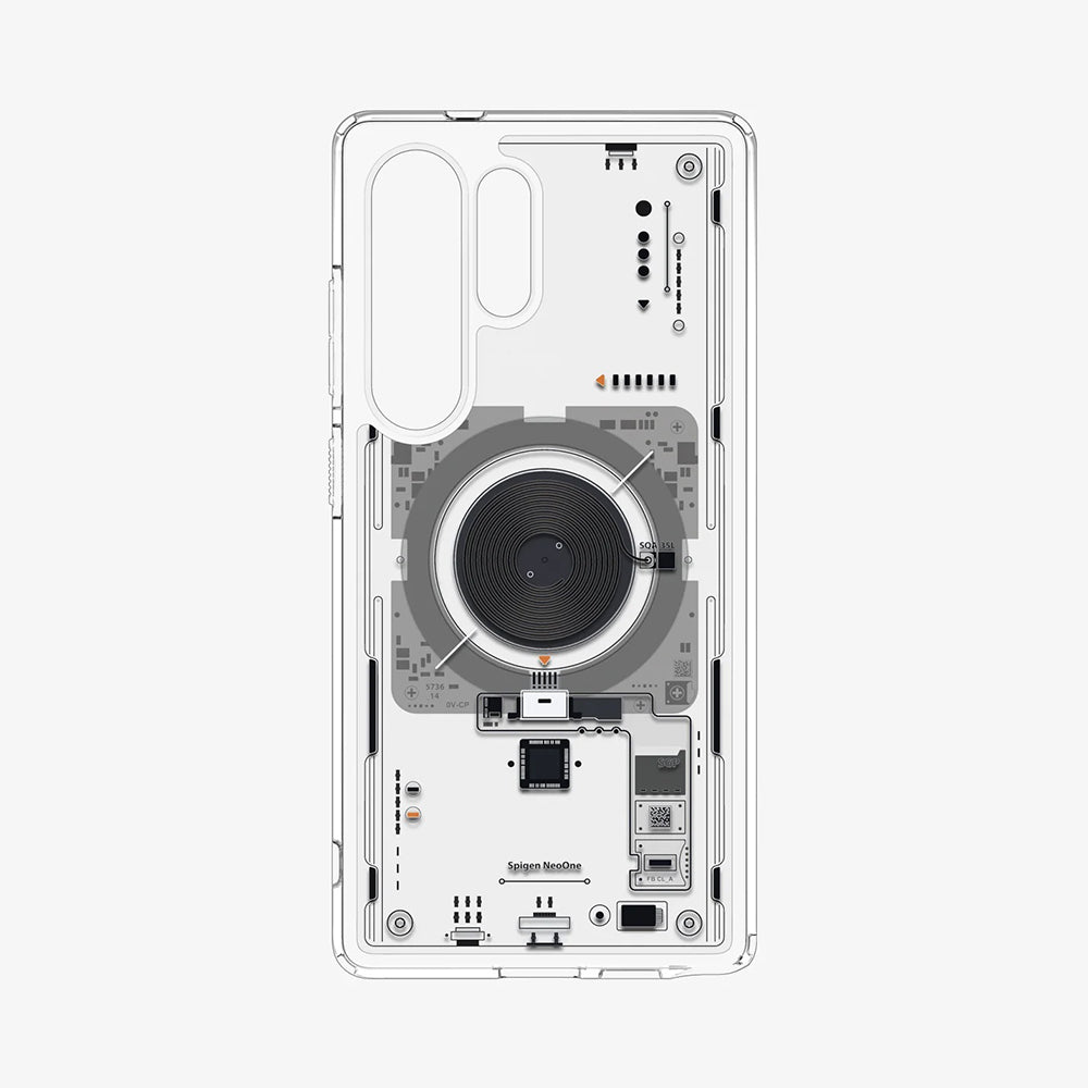 MagSafe-deksel for Samsung Galaxy S25 Ultra S938, Spigen, Ultra Hybrid Neo One, Gjennomsiktig