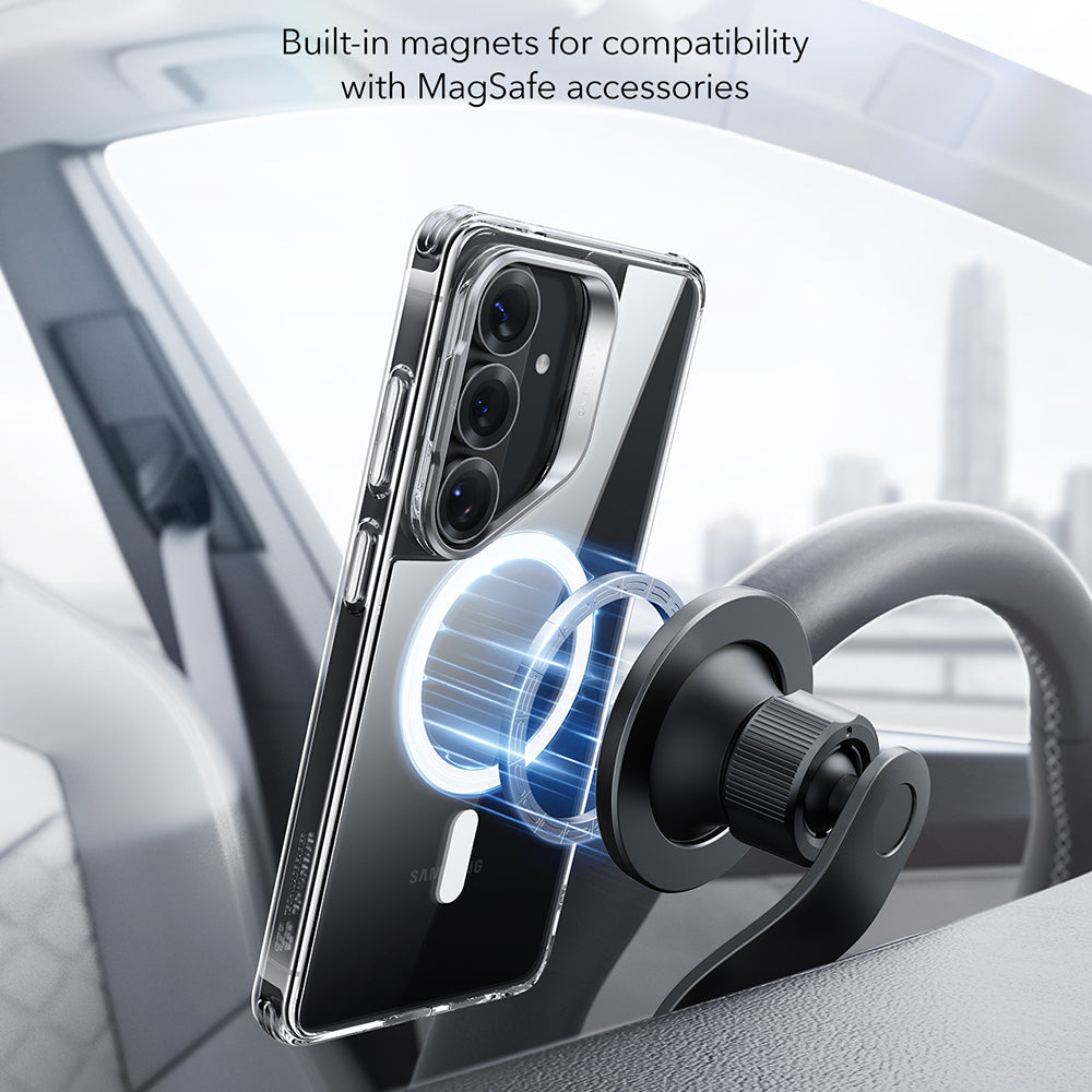 MagSafe-deksel for Samsung Galaxy S26 S942, ESR, Classic Hybrid Kickstand, Gjennomsiktig