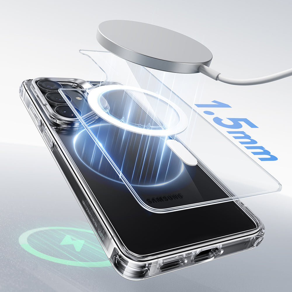 MagSafe-deksel for Samsung Galaxy S26 S942, ESR, Classic Hybrid Kickstand, Gjennomsiktig