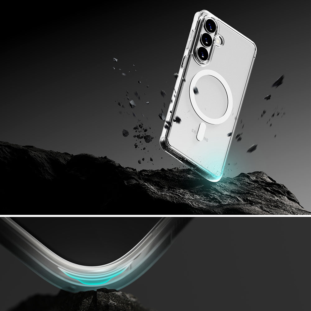 MagSafe-deksel for Samsung Galaxy S26 Plus S947, Ringke, Fusion, Gjennomsiktig