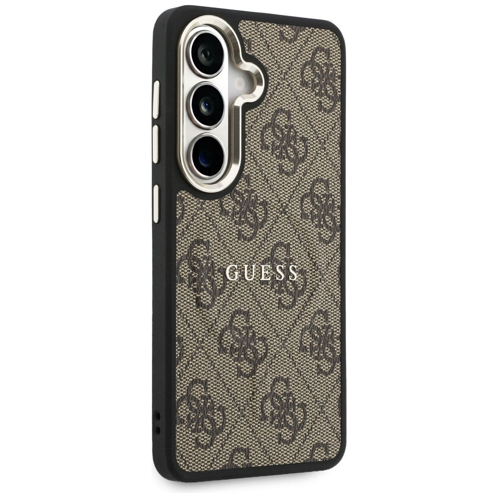 MagSafe-deksel for Samsung Galaxy S26 Plus S947, Guess, 4G Embossed Ring, Brun