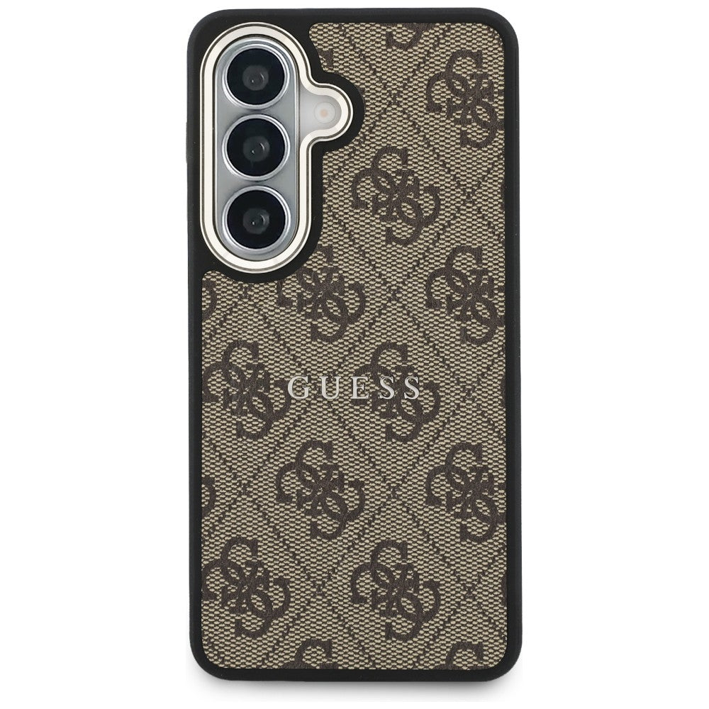 MagSafe-deksel for Samsung Galaxy S26 Plus S947, Guess, 4G Embossed Ring, Brun