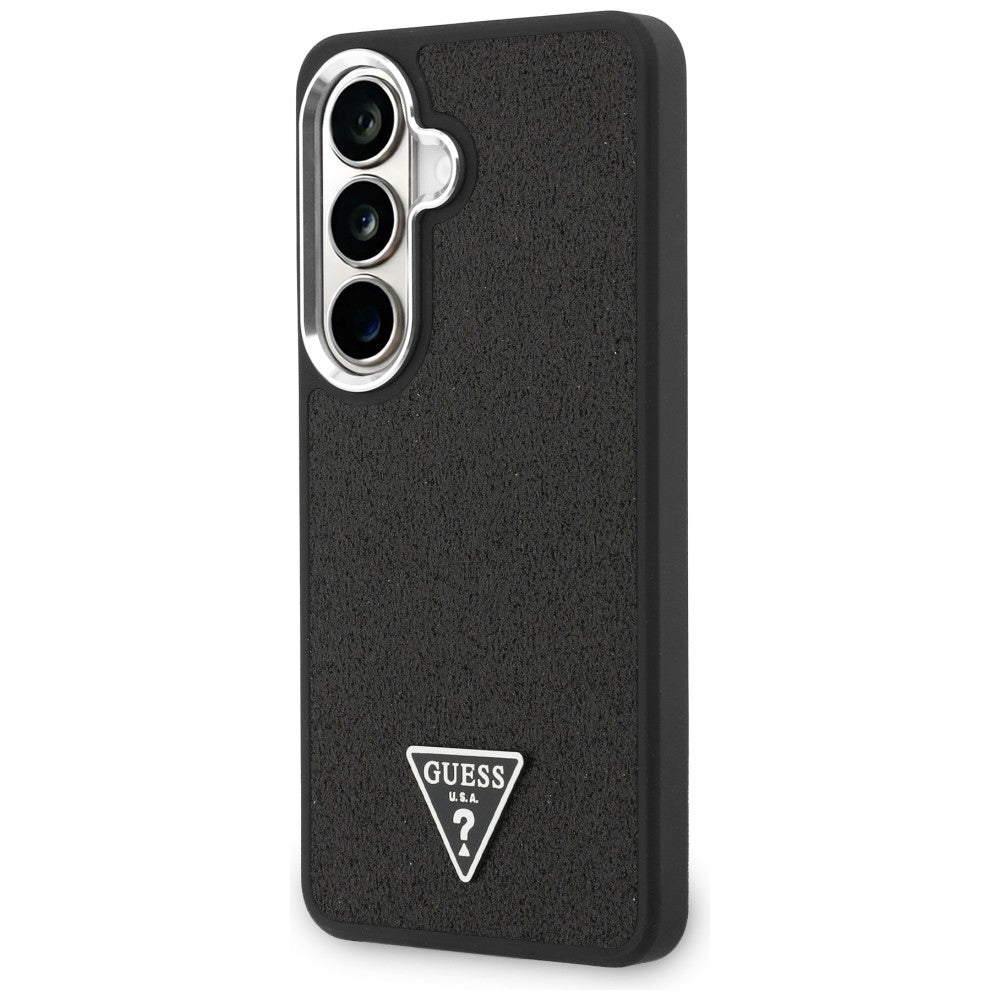 MagSafe-deksel for Samsung Galaxy S26 Plus S947, Guess, Fast Glitter Triangle Logo, Svart