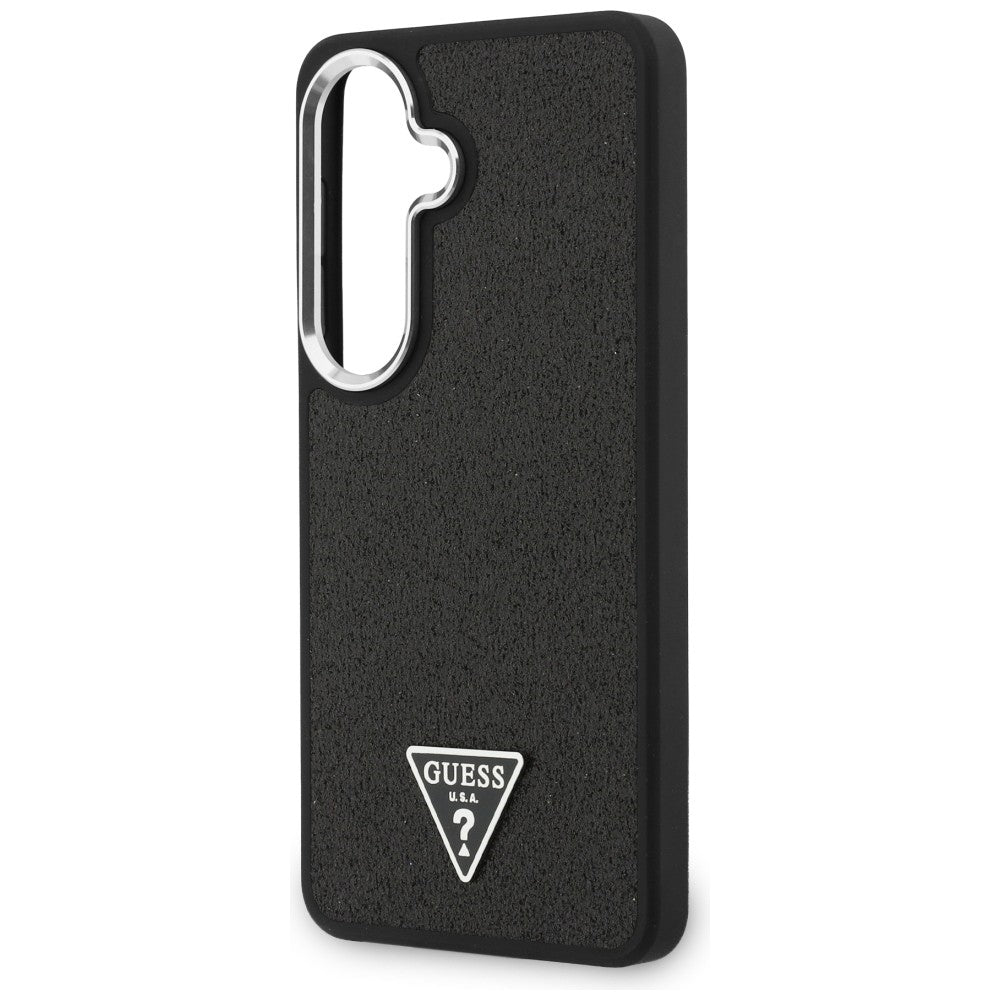 MagSafe-deksel for Samsung Galaxy S26 Plus S947, Guess, Fast Glitter Triangle Logo, Svart