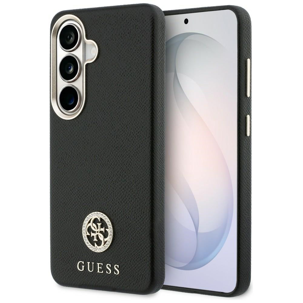MagSafe-deksel for Samsung Galaxy S26 Plus S947, Guess, Rhinestone Round Logo, Svart
