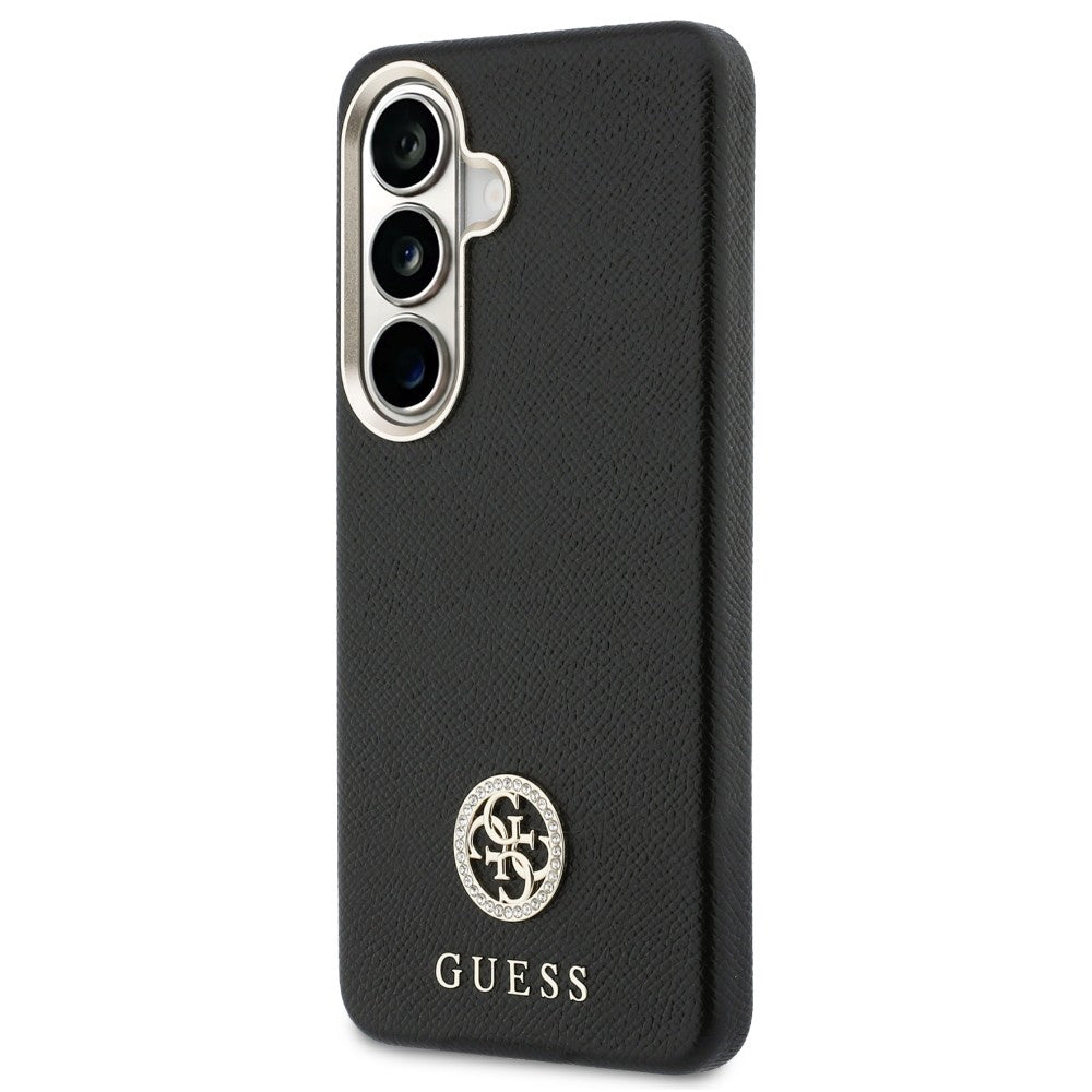 MagSafe-deksel for Samsung Galaxy S26 Plus S947, Guess, Rhinestone Round Logo, Svart