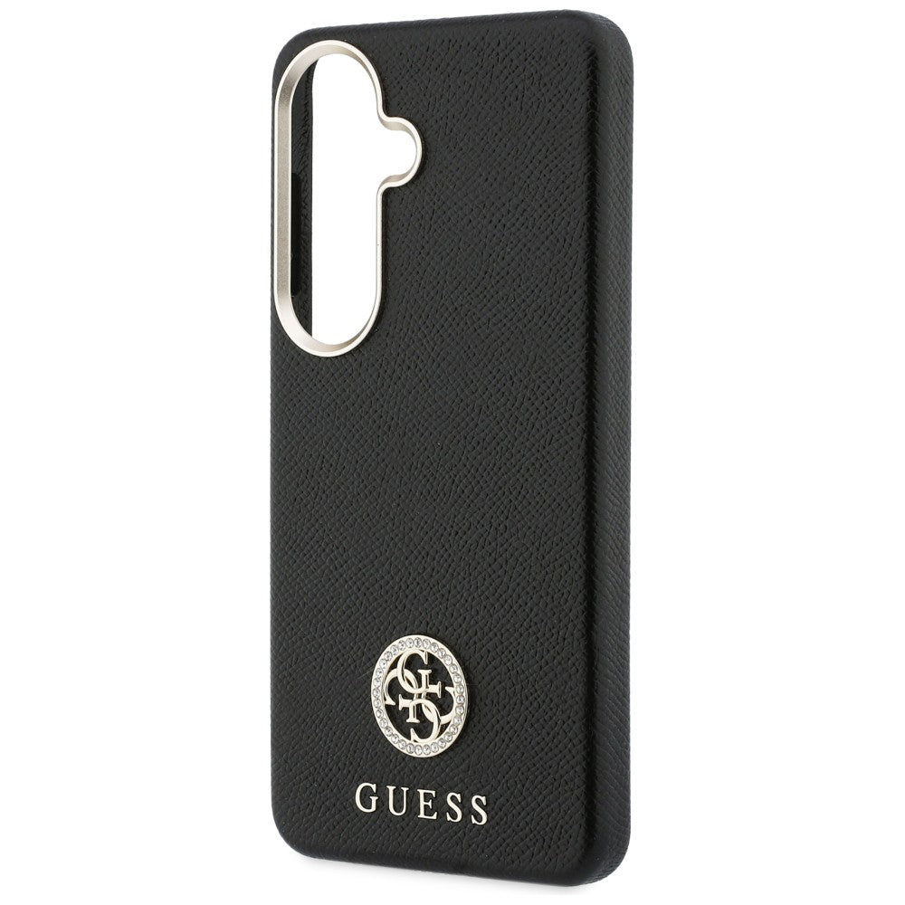 MagSafe-deksel for Samsung Galaxy S26 Plus S947, Guess, Rhinestone Round Logo, Svart