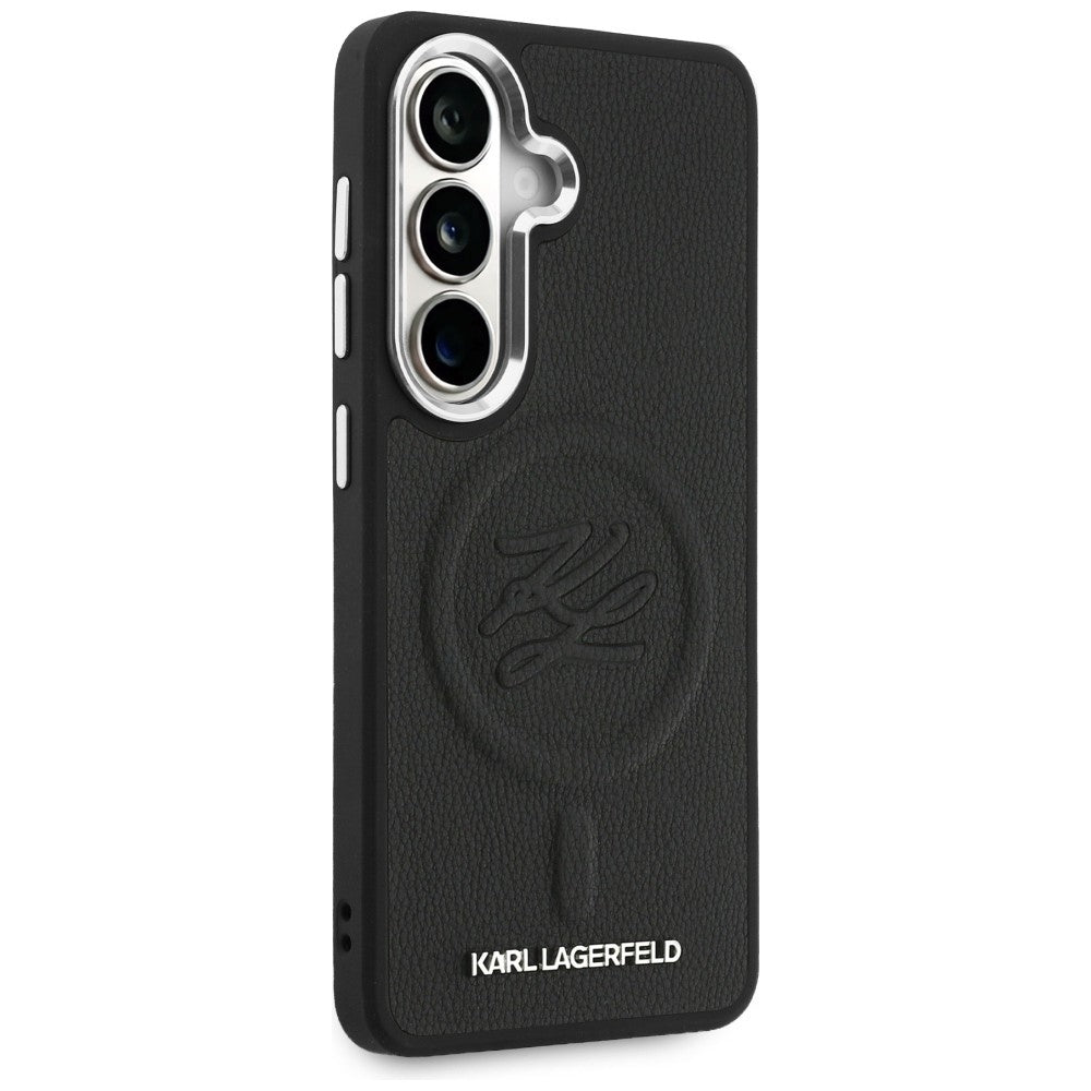 MagSafe-deksel for Samsung Galaxy S26 Plus S947, Karl Lagerfeld, Initial Logo Debossed, Svart