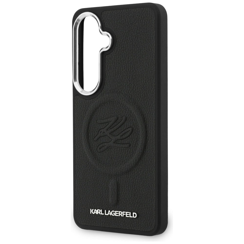 MagSafe-deksel for Samsung Galaxy S26 Plus S947, Karl Lagerfeld, Initial Logo Debossed, Svart