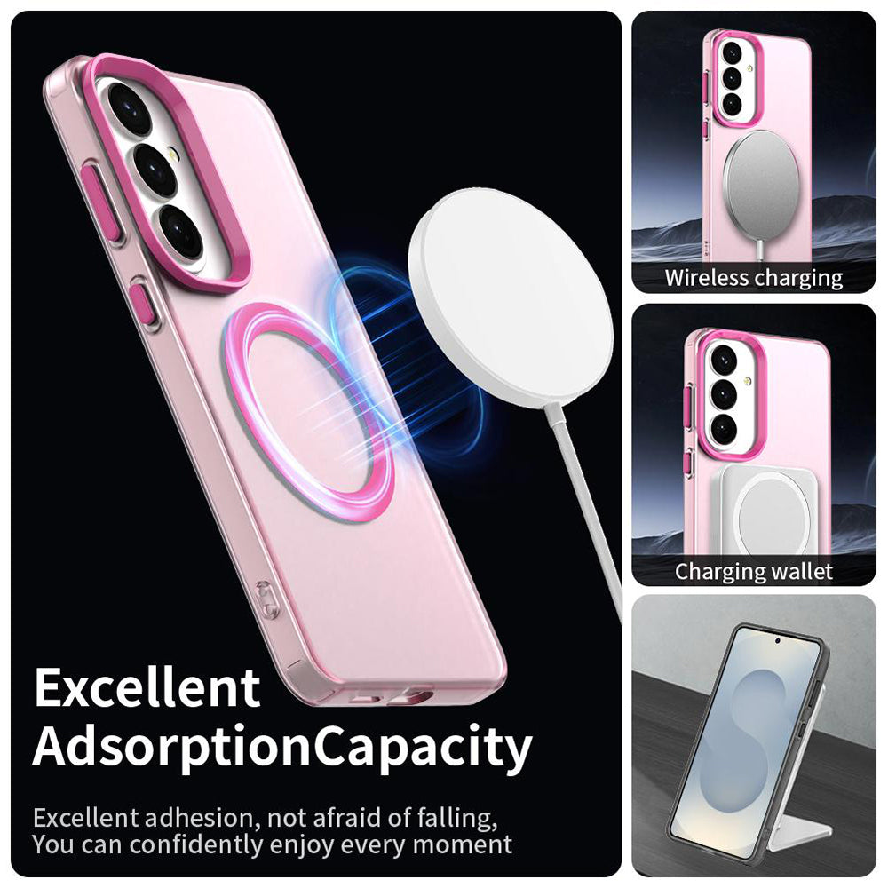 MagSafe deksel for Samsung Galaxy S26 Plus, Techsuit, CandyCase, Rosa