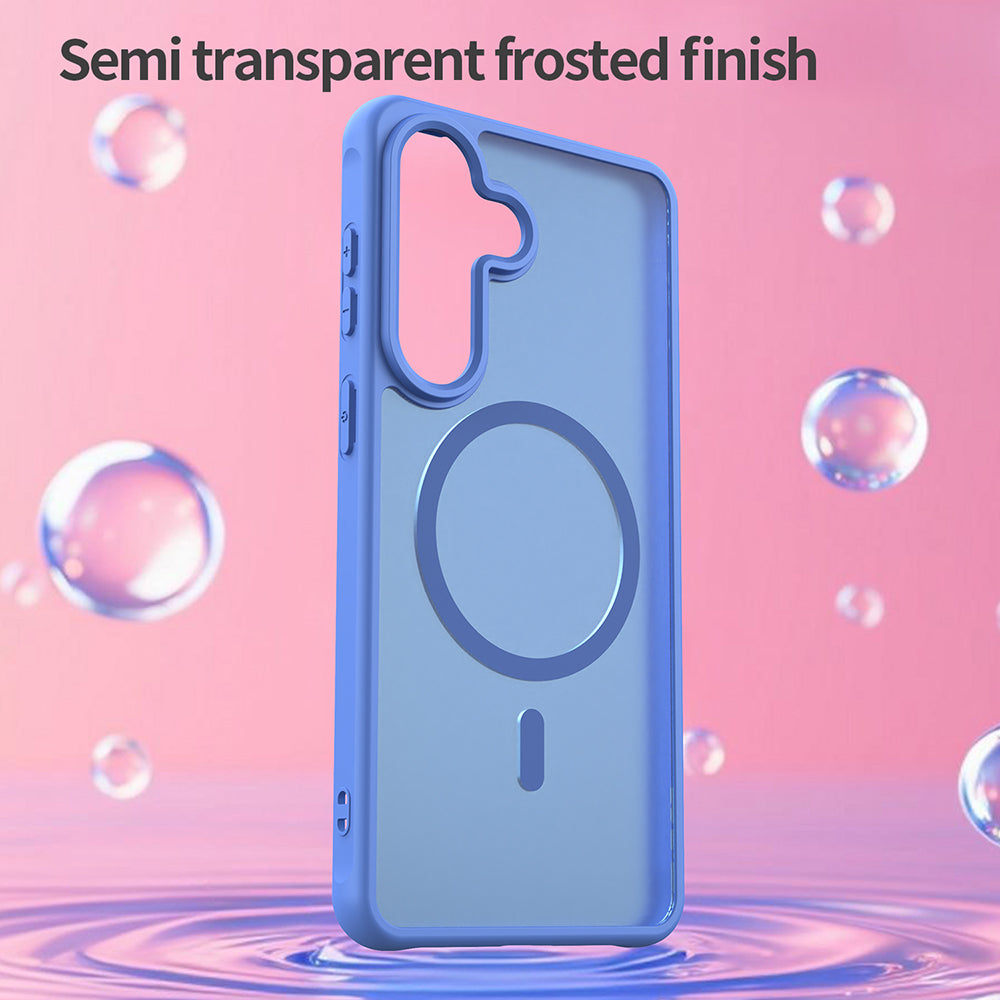 MagSafe-deksel for Samsung Galaxy S26 Plus S947, Techsuit, HaloFrost II, Blå