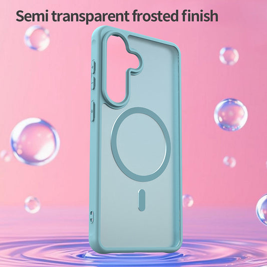 MagSafe-deksel for Samsung Galaxy S26 Plus, Techsuit, HaloFrost II, Lys Grønn