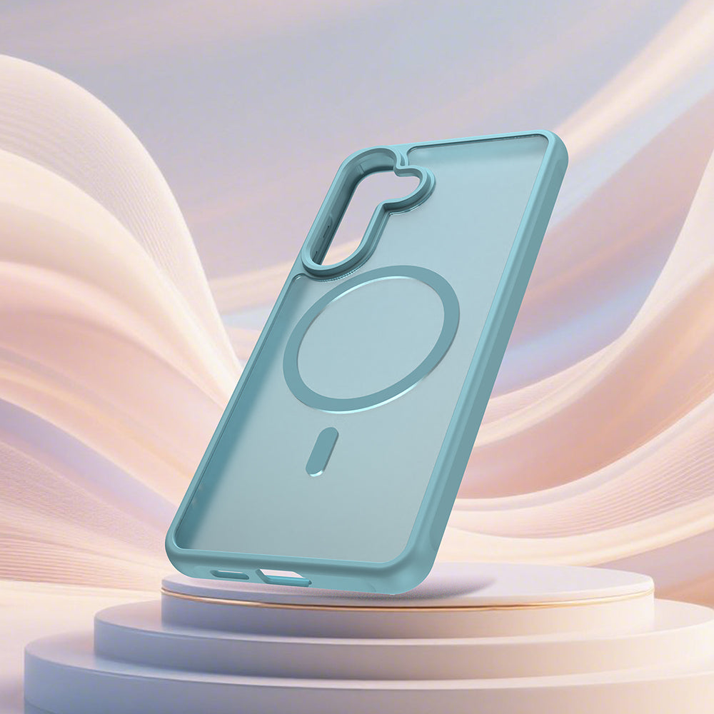 MagSafe-deksel for Samsung Galaxy S26 Plus S947, Techsuit, HaloFrost II, Lys Grønn