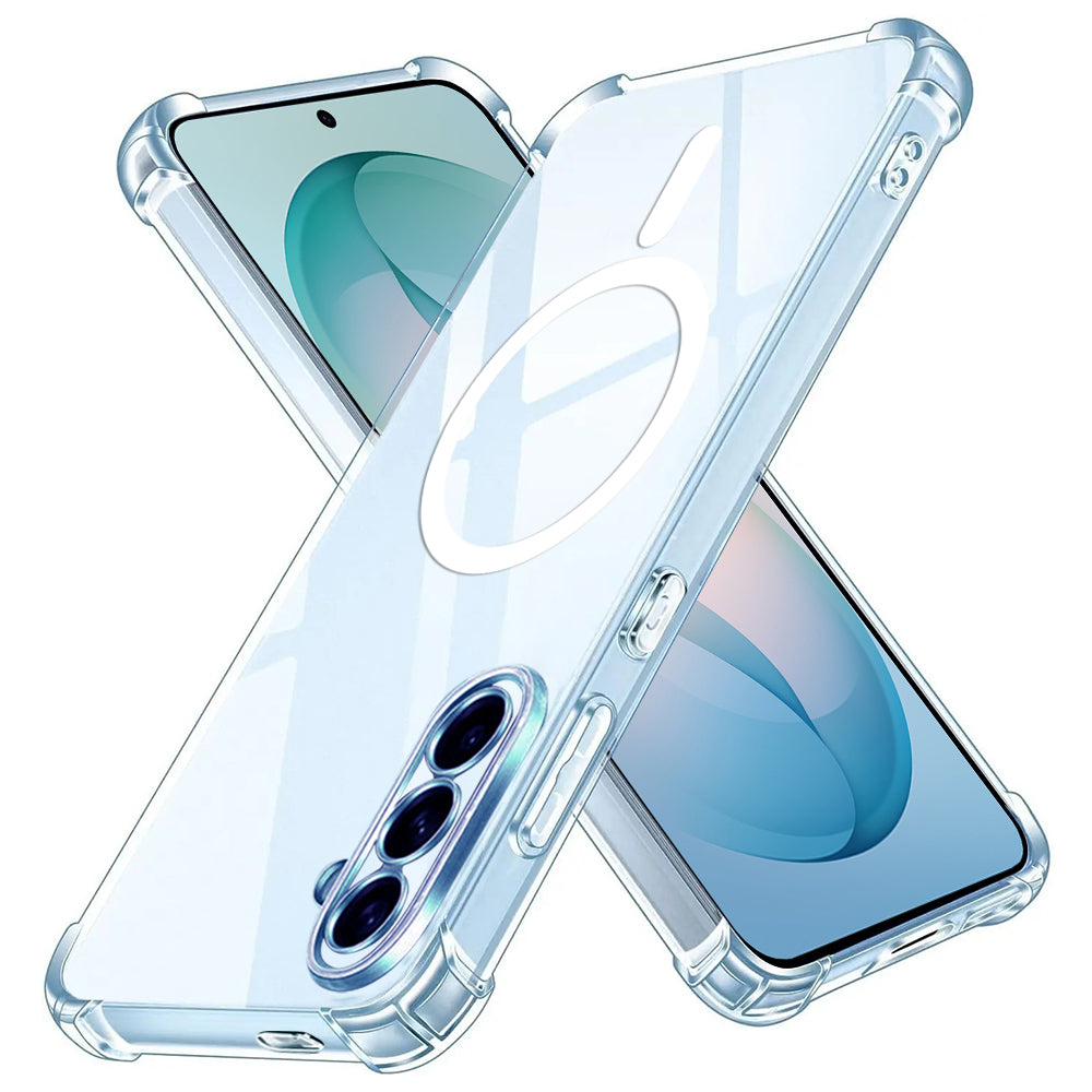 MagSafe-deksel for Samsung Galaxy S26 Plus S947, Techsuit, Støtsikker, Gjennomsiktig