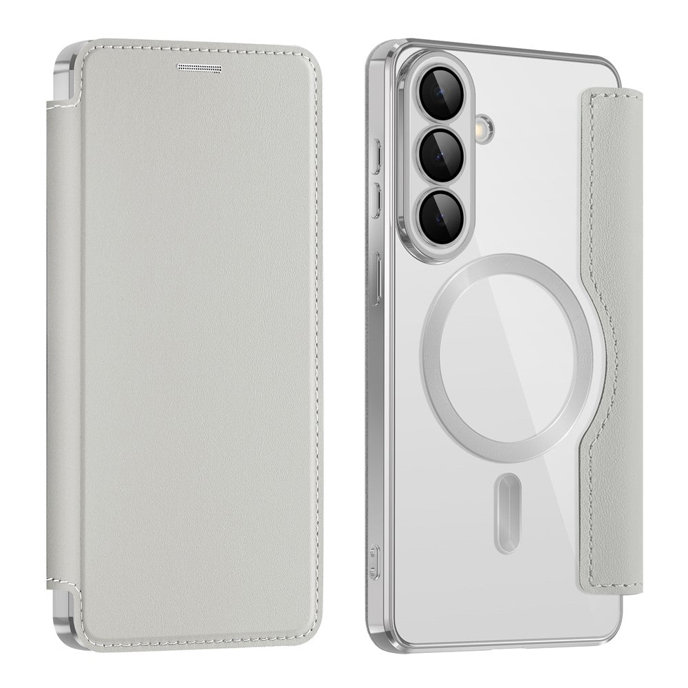 MagSafe-deksel for Samsung Galaxy S26 Plus, Techsuit, SmartMag Book, Grå