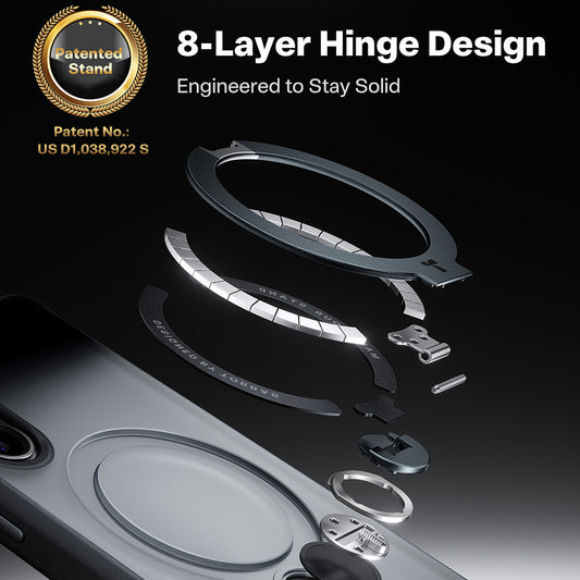 MagSafe-deksel for Samsung Galaxy S26 Plus, Torras, Ostand Spin, Svart