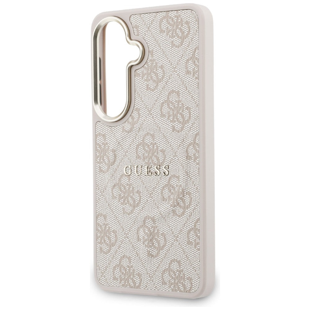 MagSafe-deksel for Samsung Galaxy S26 S942, Guess, 4G preget ring, rosa svart