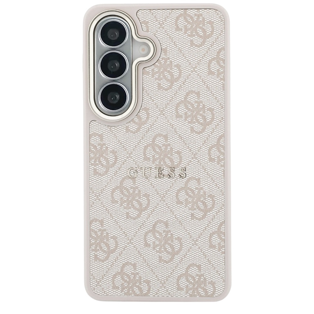 MagSafe-deksel for Samsung Galaxy S26 S942, Guess, 4G Embossed Ring, Rosa