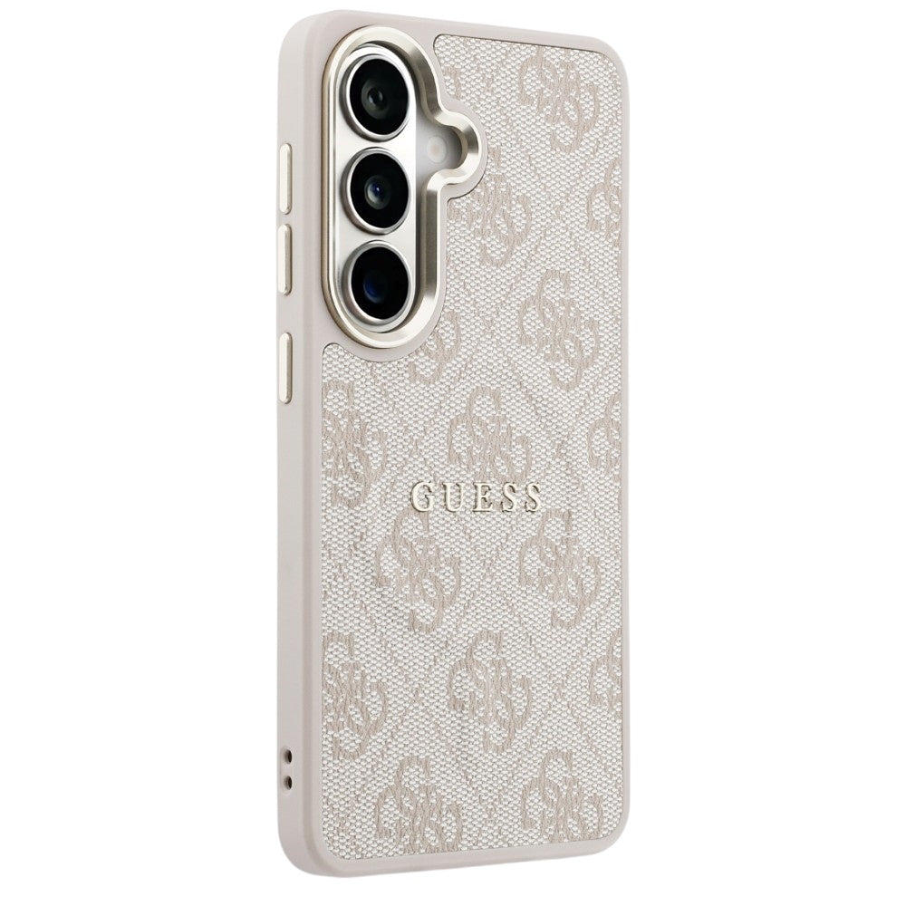 MagSafe-deksel for Samsung Galaxy S26 S942, Guess, 4G Embossed Ring, Rosa