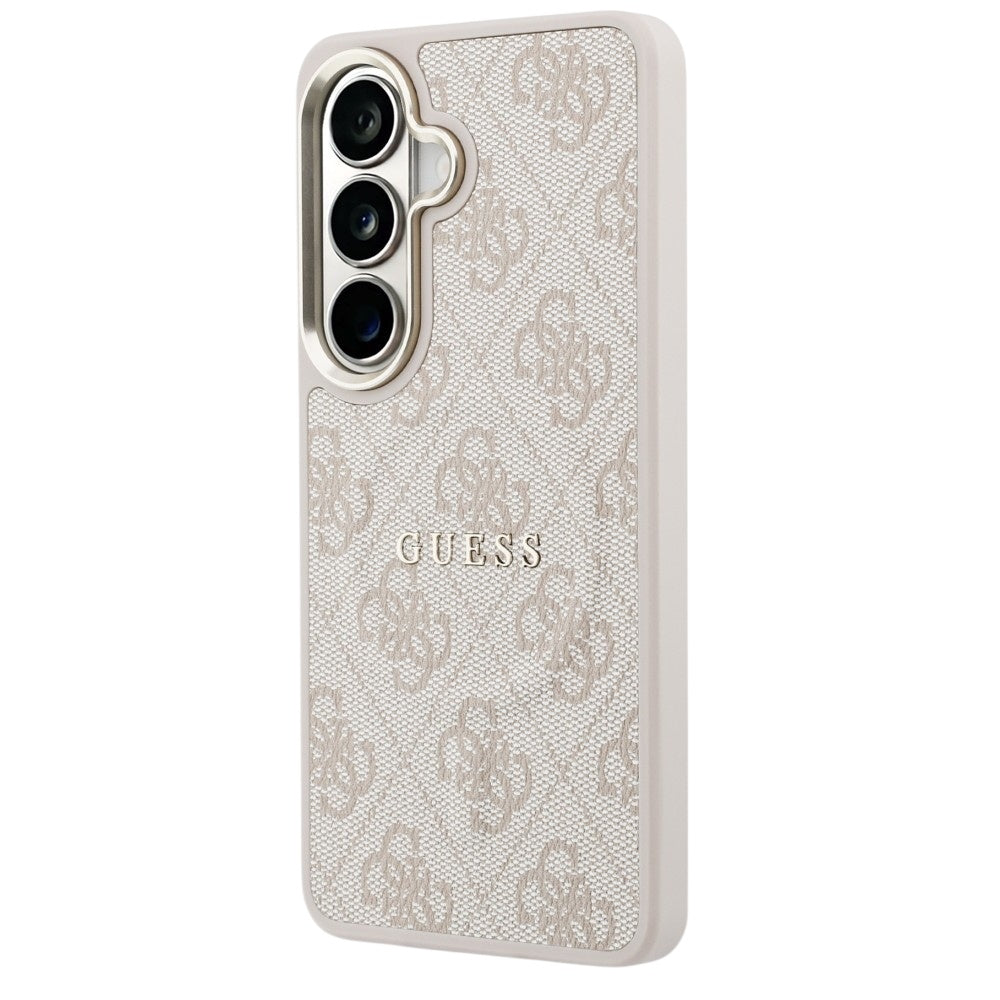 MagSafe-deksel for Samsung Galaxy S26 S942, Guess, 4G Embossed Ring, Rosa