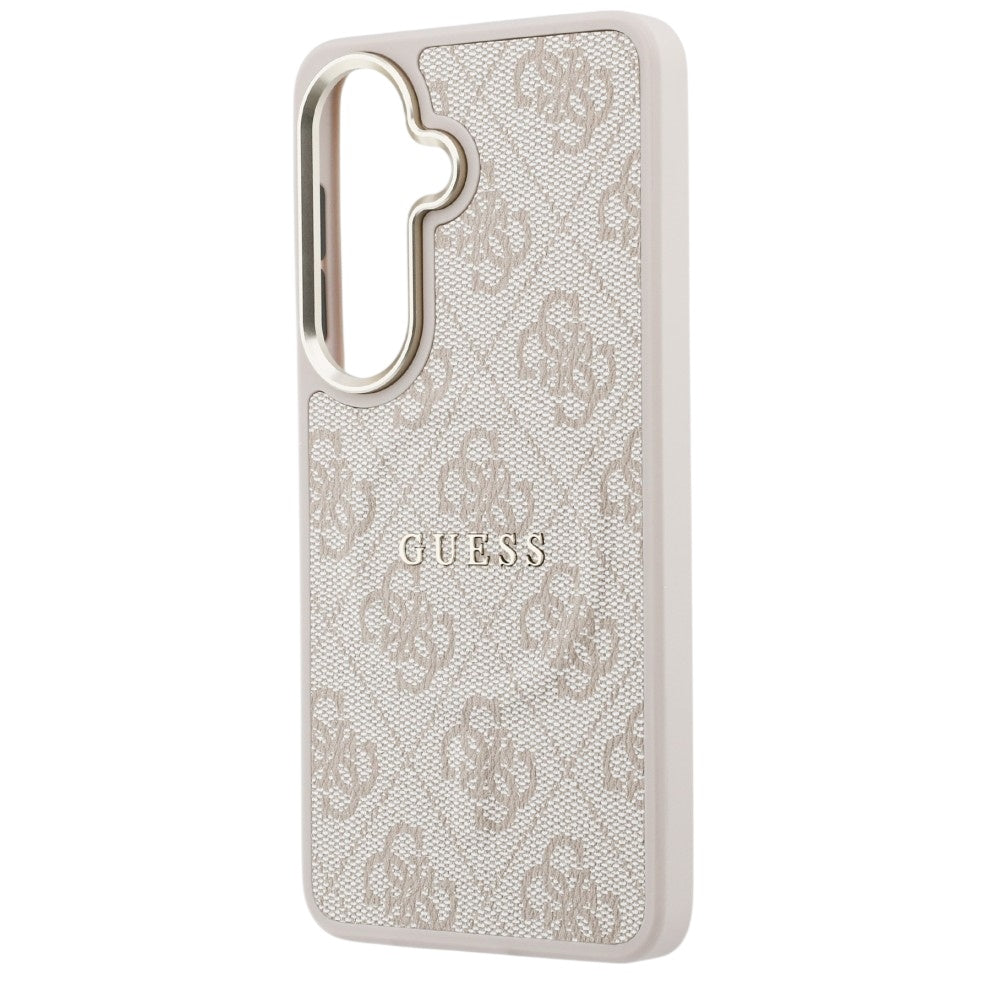 MagSafe-deksel for Samsung Galaxy S26 S942, Guess, 4G Embossed Ring, Rosa